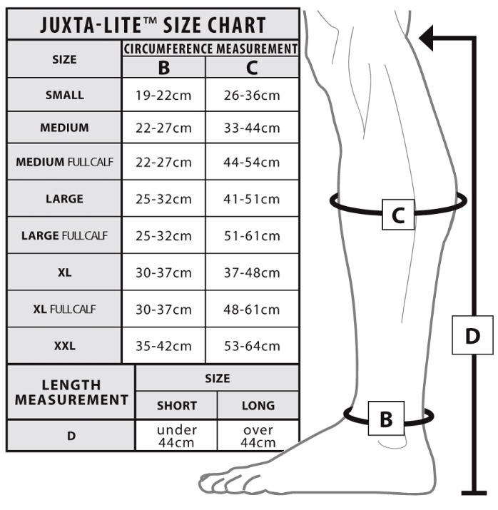 CircAid Juxta Lite Standard Legging Compression Wrap with Comfort ...